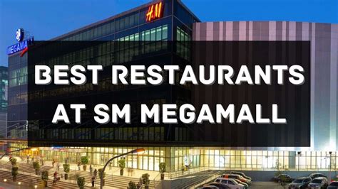 sm megamall restaurants|List of Restaurants to dine in at SM Supermalls.
